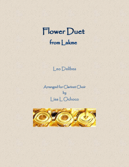 Flower Duet from Lakme for Clarinet Choir image number null
