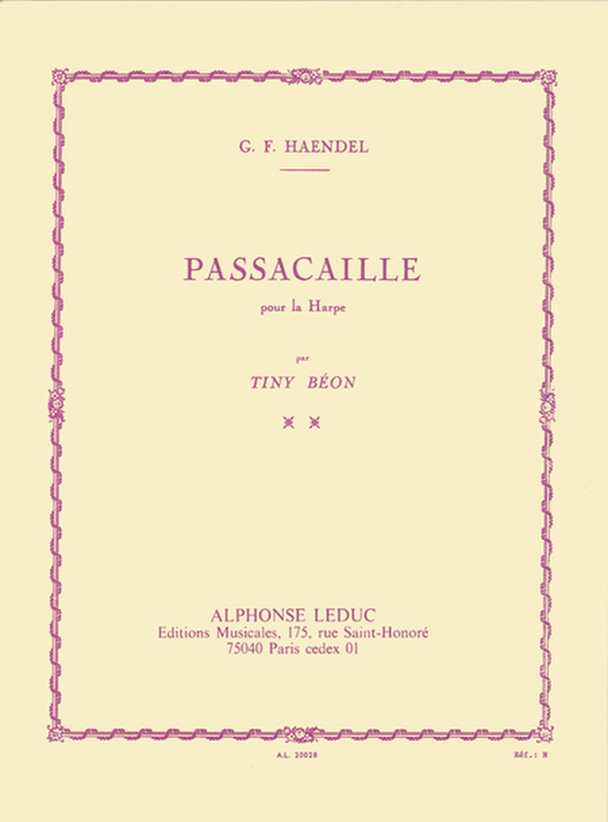Passacaille - Harpe