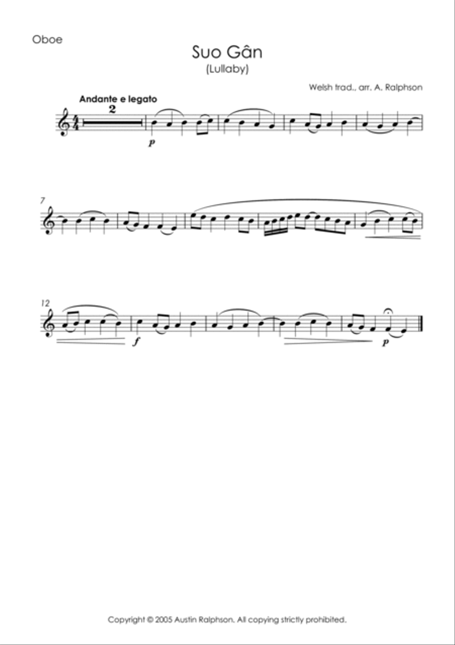 Suo Gan - wind quintet Woodwind Quintet scores gallery preview page 4