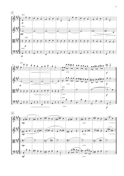 Slavonic Dance Op. 46, No. 1 for String Quartet image number null