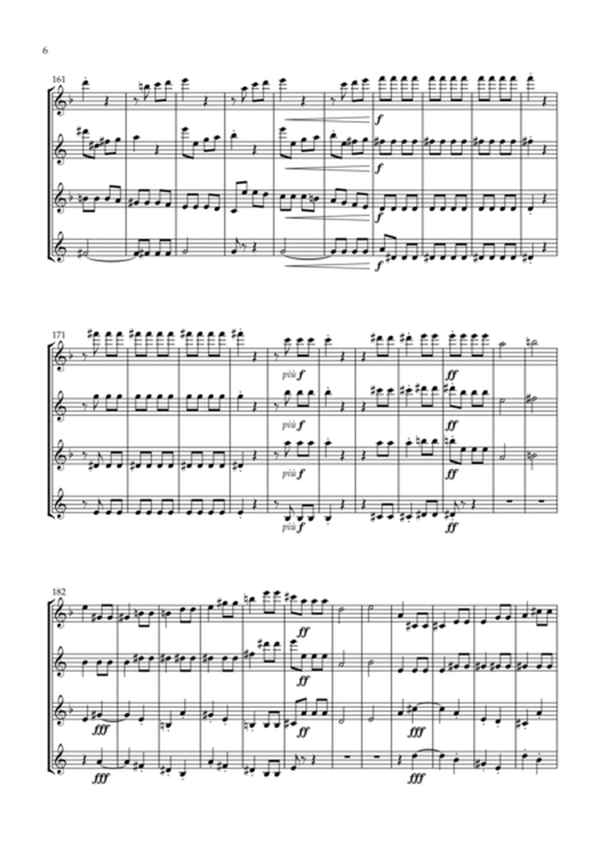 Symphony No. 5 'Fate' - 1st Movement - Saxophone Quartet image number null