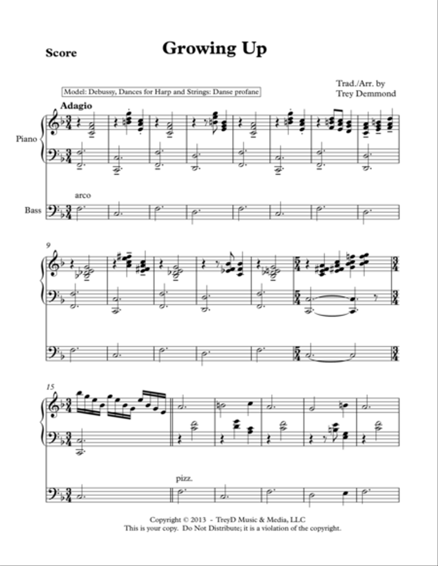 Growing Up Growing Up Set of Parts scores gallery preview page 1