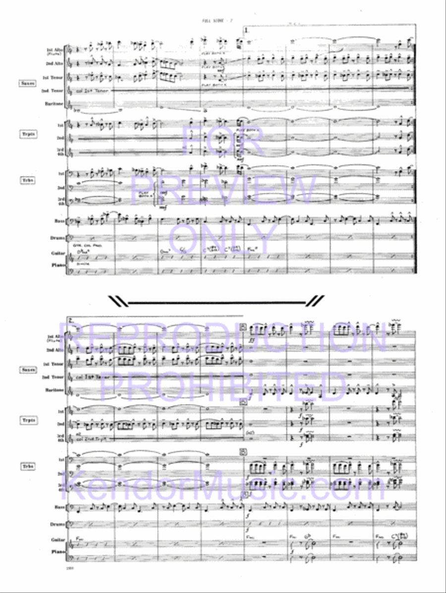 Tiger Of San Pedro Jazz Ensemble scores gallery preview page 3