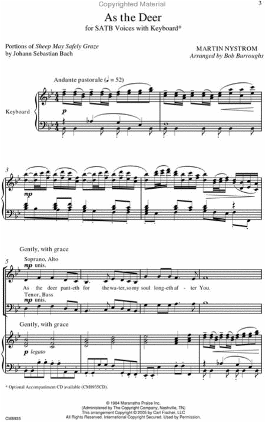 As the Deer 4-Part scores gallery preview page 2