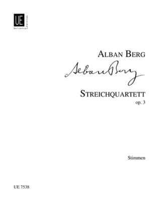 Book cover for String Quartet, Op. 3, Parts