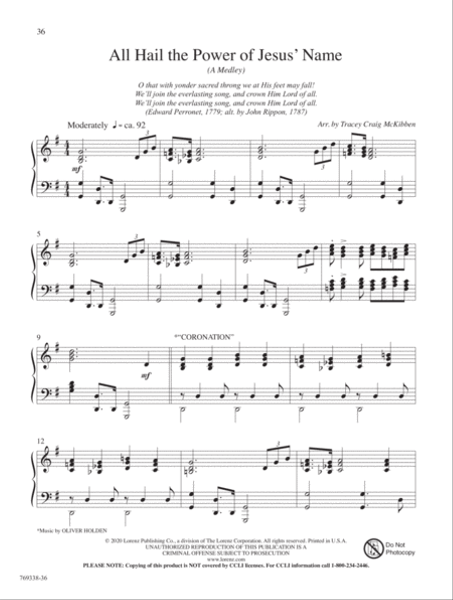 Make His Praise Glorious! Piano Solo scores gallery preview page 11