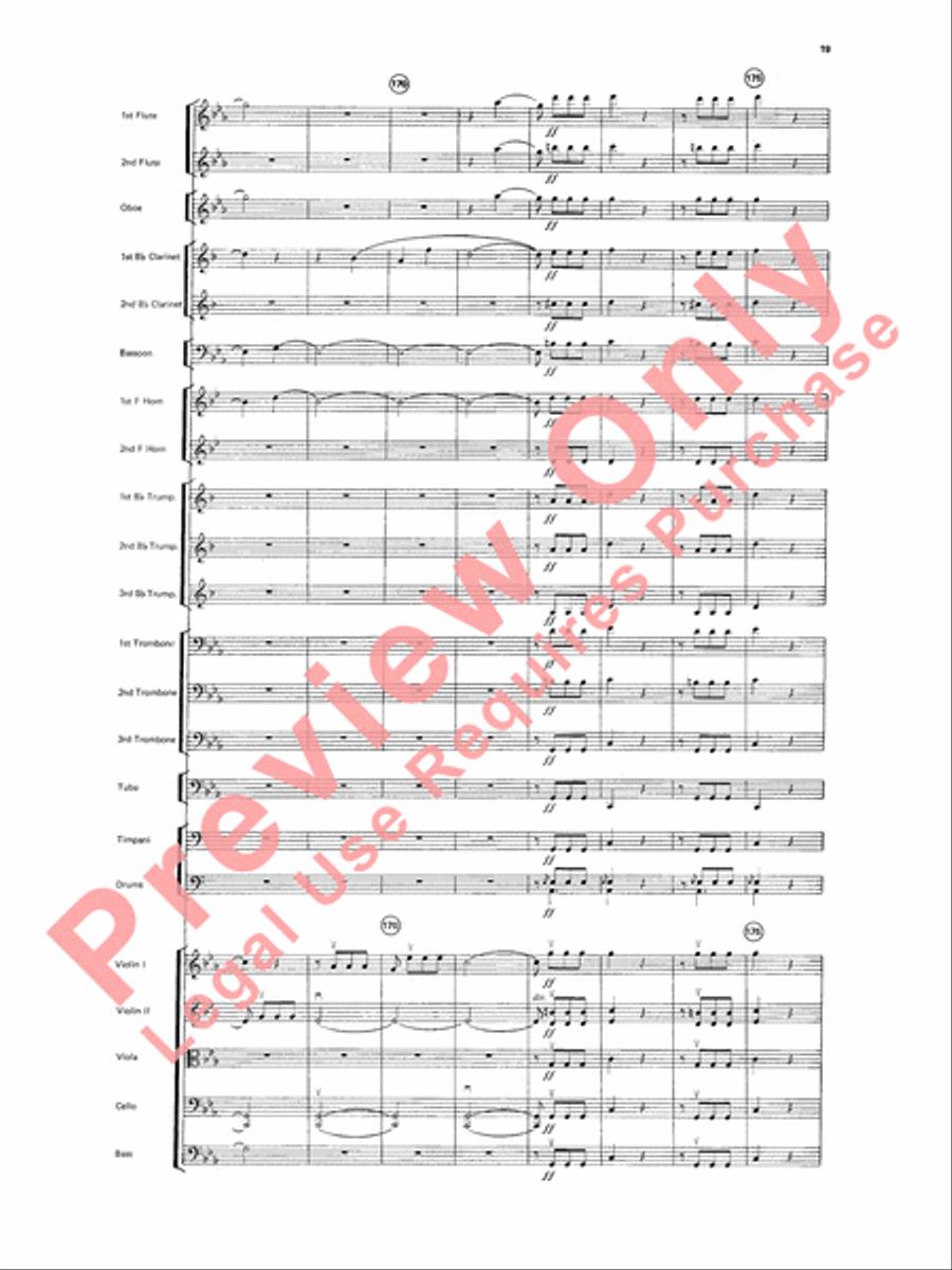 Beethoven's Symphony No. 5, 1st Movement Full Orchestra scores gallery preview page 22