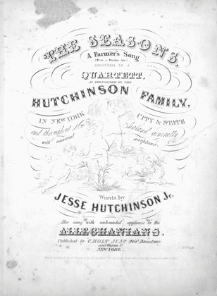 Book cover for The Seasons. A Farmer's Song (From a Popular Air)