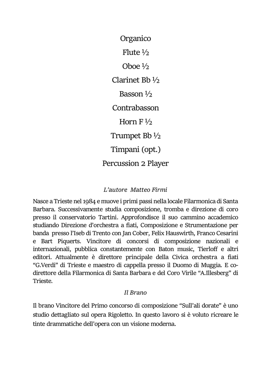 Quando Verdi si mise a Giocare - COMPLETE Concert Band scores gallery preview page 3