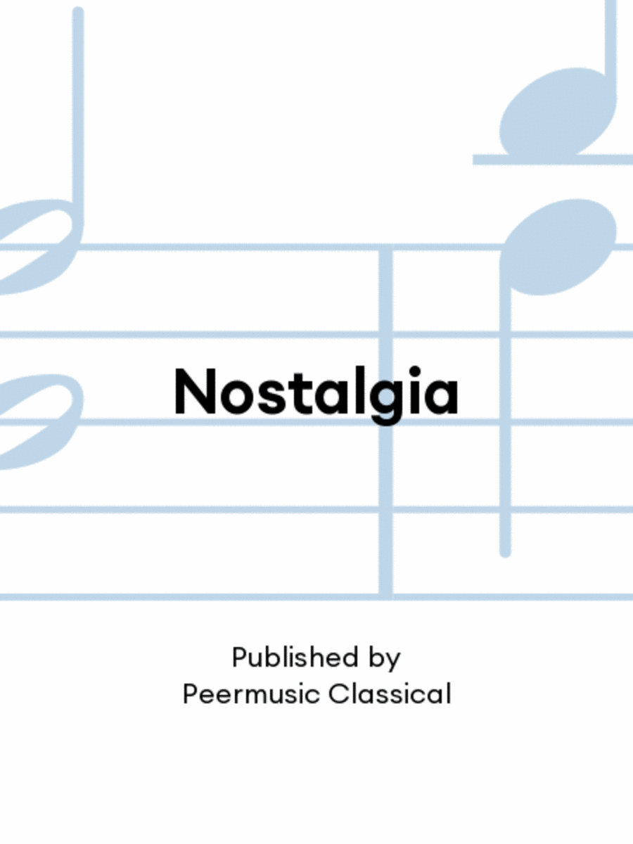 Nostalgia Nostalgia Chamber Music scores gallery preview page 1