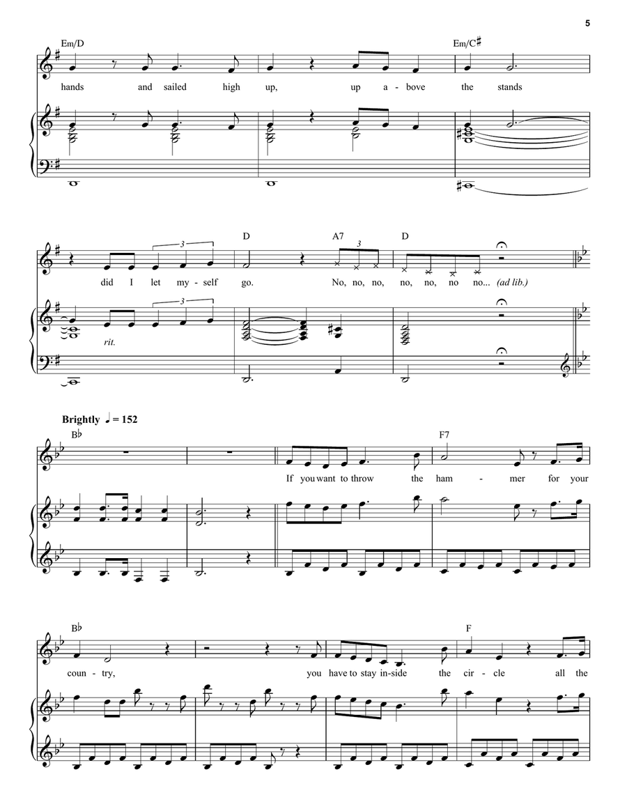 The Hammer (from the Netflix movie Matilda The Musical) Voice scores gallery preview page 5
