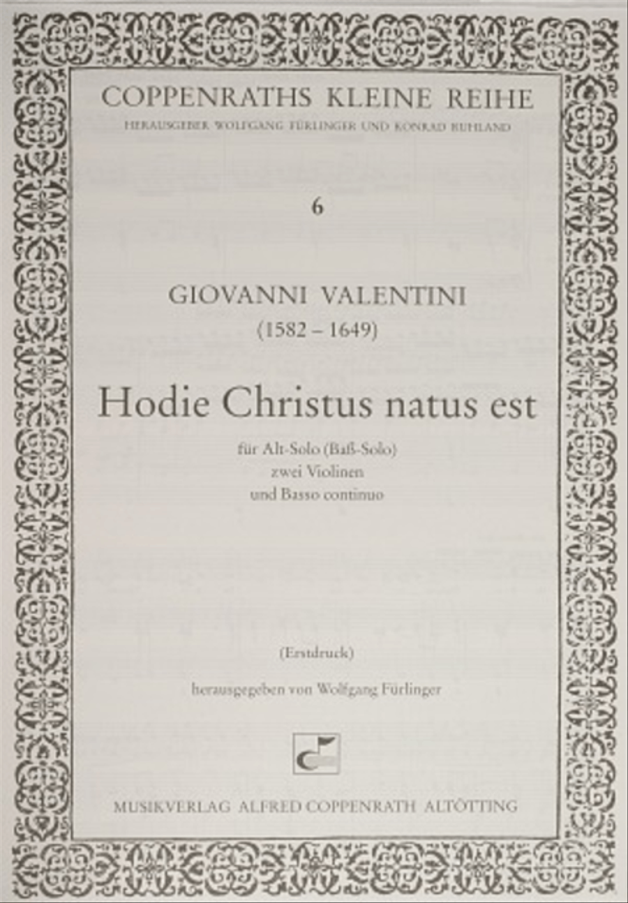 On this day Jesus Christ is born (Hodie Christus natus est) Alto Voice scores gallery preview page 1