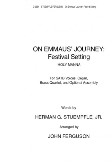 On Emmaus Journey: Festival Setting - Instrument edition A
