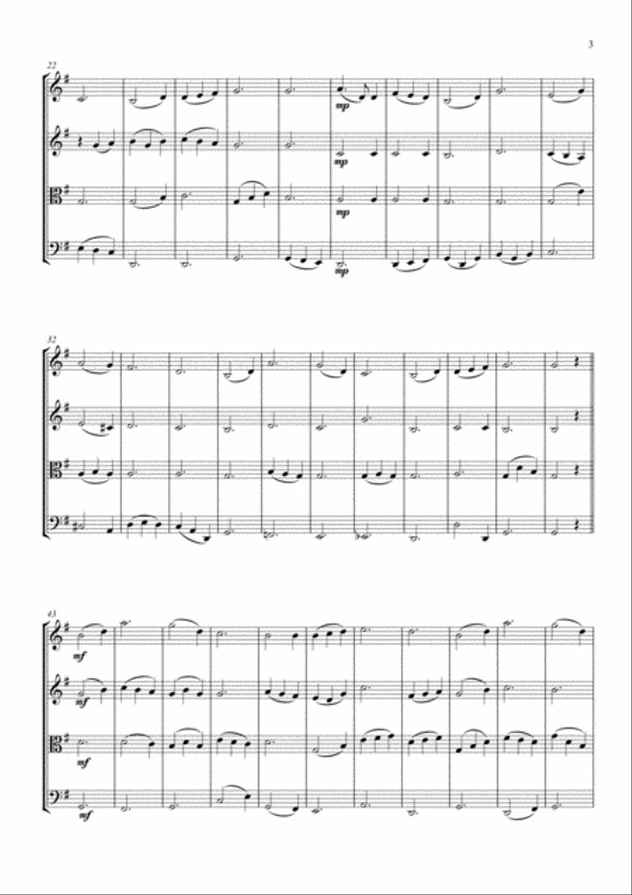 Edelweiss Edelweiss String Quartet scores gallery preview page 3