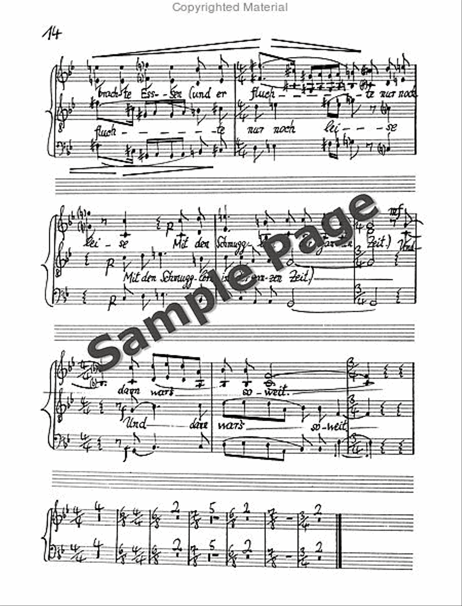Legende Vom Weisen Choral Score 4-Part scores gallery preview page 17