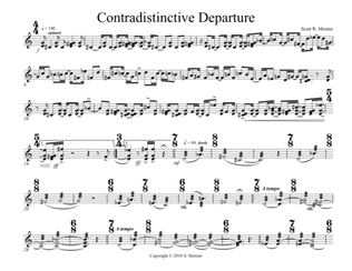 Contradistinctive Departure for Solo Tenor Steel Drum