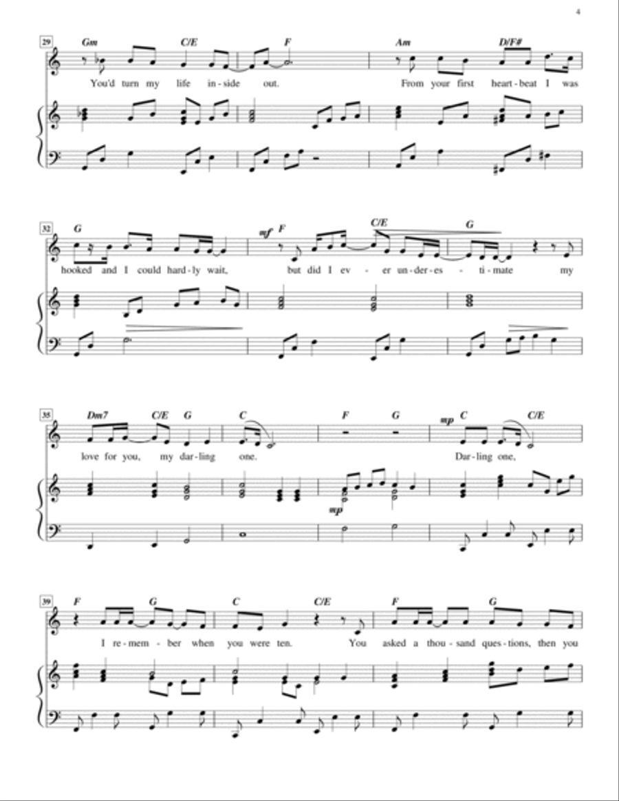 Darling One (high voice) Darling One (high voice) High Voice scores gallery preview page 4