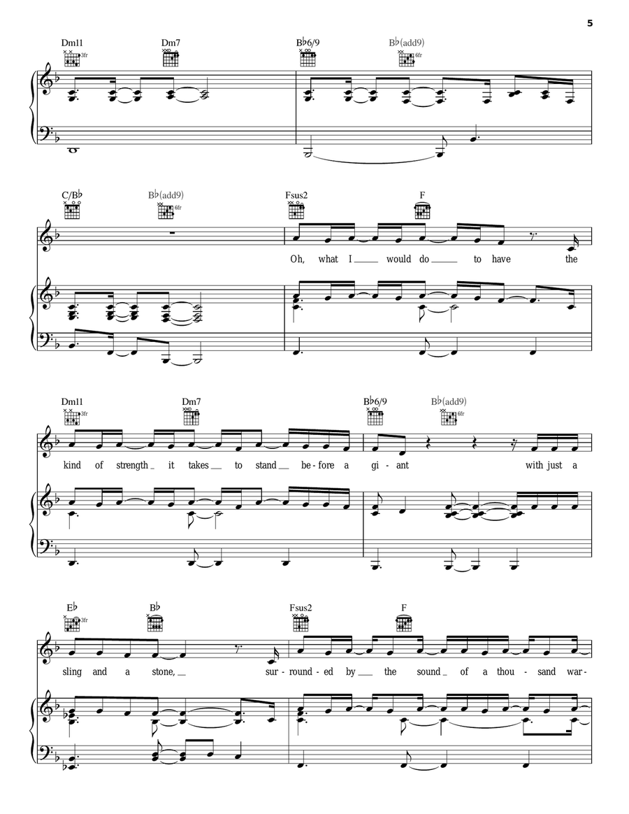 Voice Of Truth Piano, Vocal, Guitar scores gallery preview page 5