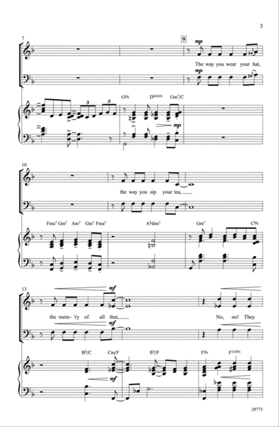 They Can't Take That Away from Me 3-Part scores gallery preview page 3