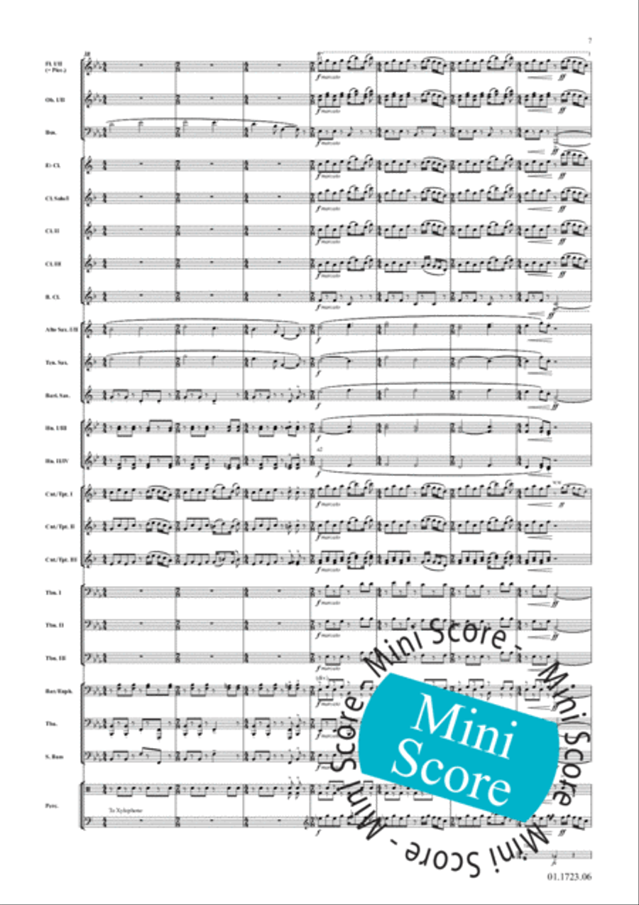 Cake-Walk Phantasy Concert Band scores gallery preview page 11