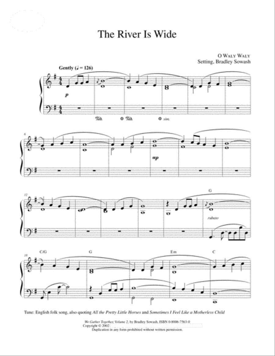 The River is Wide - Solo Piano Piano Solo scores gallery preview page 3