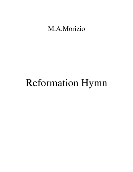 REFORMATION HYMN (SATB) image number null