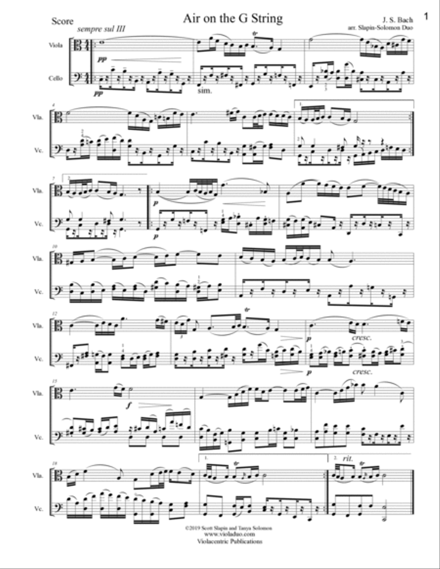 The Slapin-Solomon Duo's Big Gig Book for Viola and Cello String Duet scores gallery preview page 4
