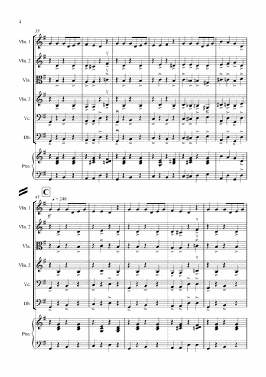 Jo's Jig for String Orchestra String Orchestra scores gallery preview page 4