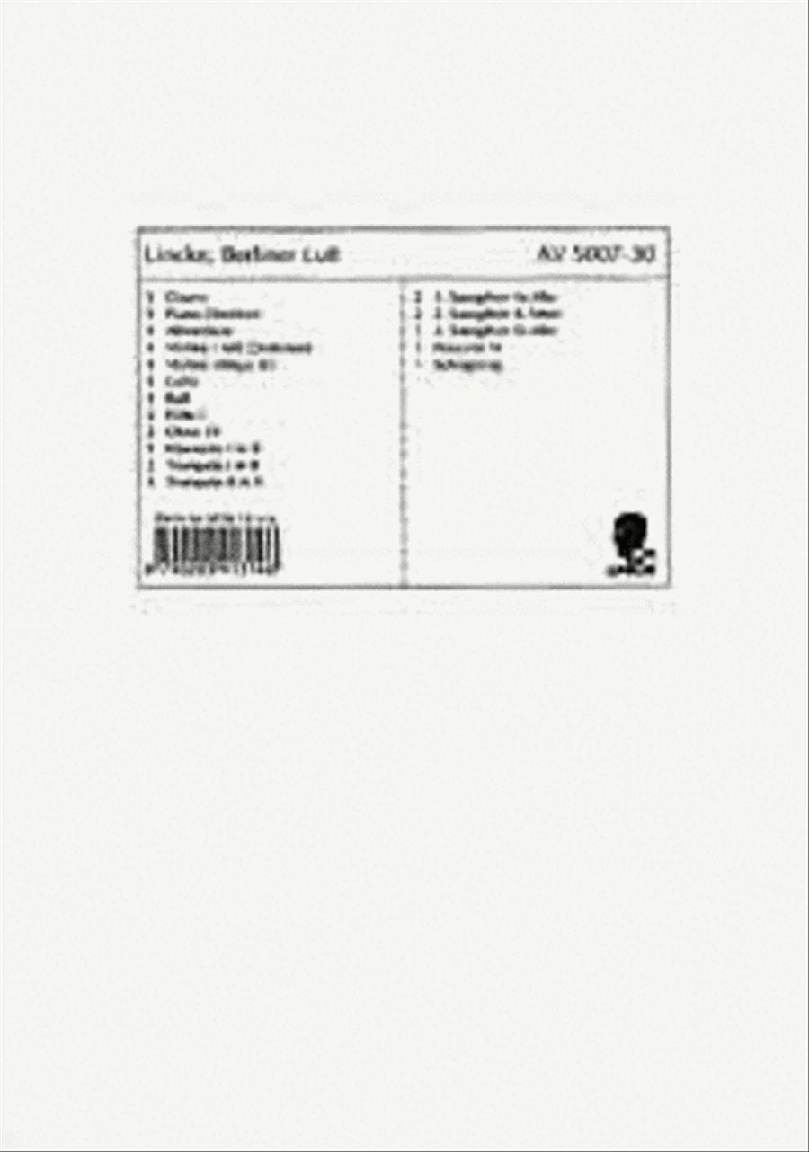Berliner Luft Berliner Luft Orchestra scores gallery preview page 1