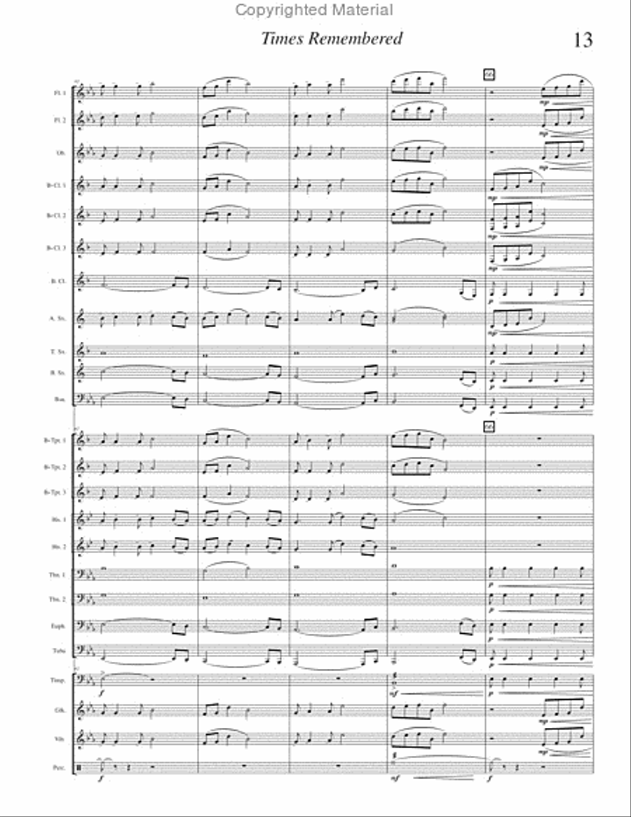 Times Remembered Times Remembered Concert Band scores gallery preview page 16