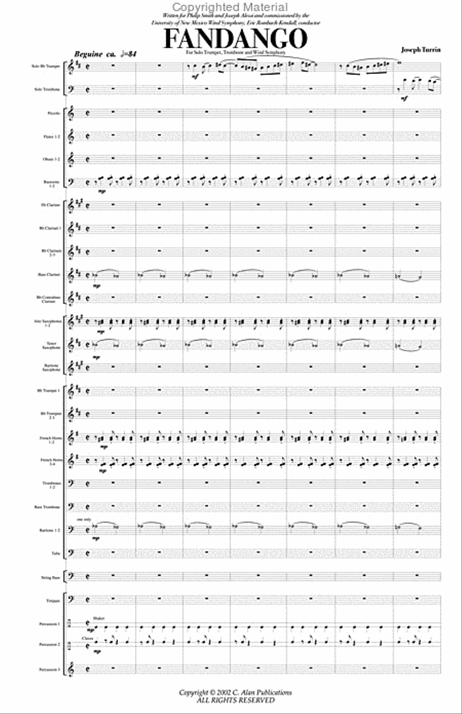 Fandango Concert Band scores gallery preview page 2