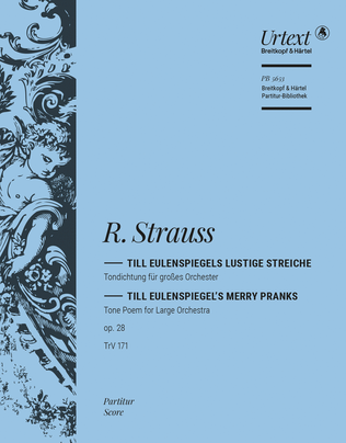 Book cover for Till Eulenspiegel's Merry Pranks Op. 28 TrV 171