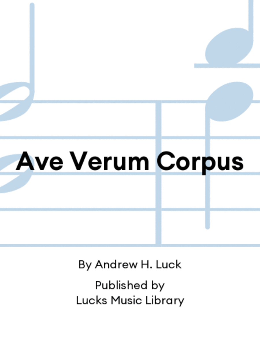 Ave Verum Corpus Set of Parts scores gallery preview page 1