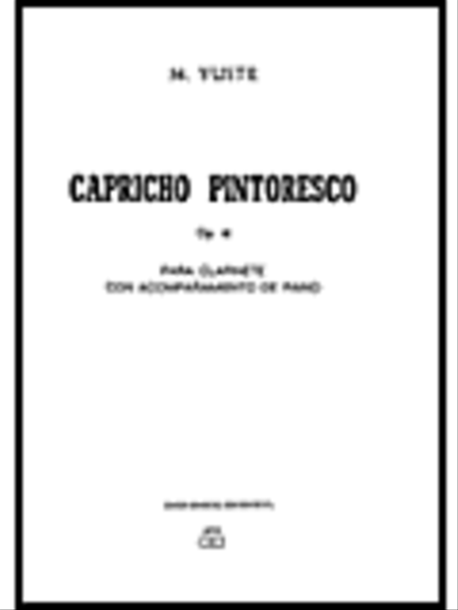 Miguel Yuste: Capricho Pintoresco Op.41 Clarinet Solo scores gallery preview page 1