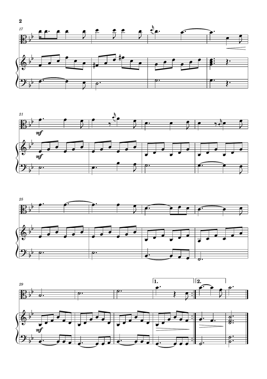 Hallelujah Viola scores gallery preview page 2