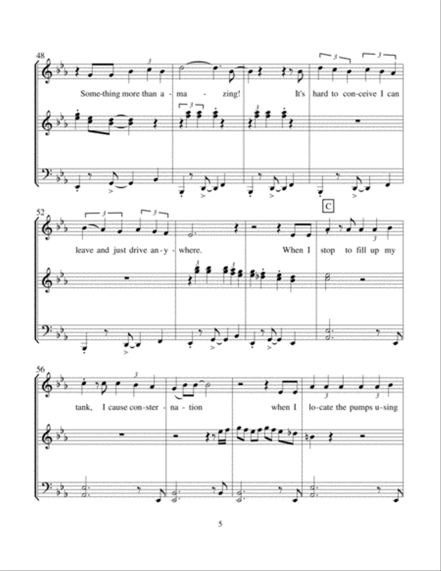 The Glorious Dream: Ballad of the Google Car Choir scores gallery preview page 5