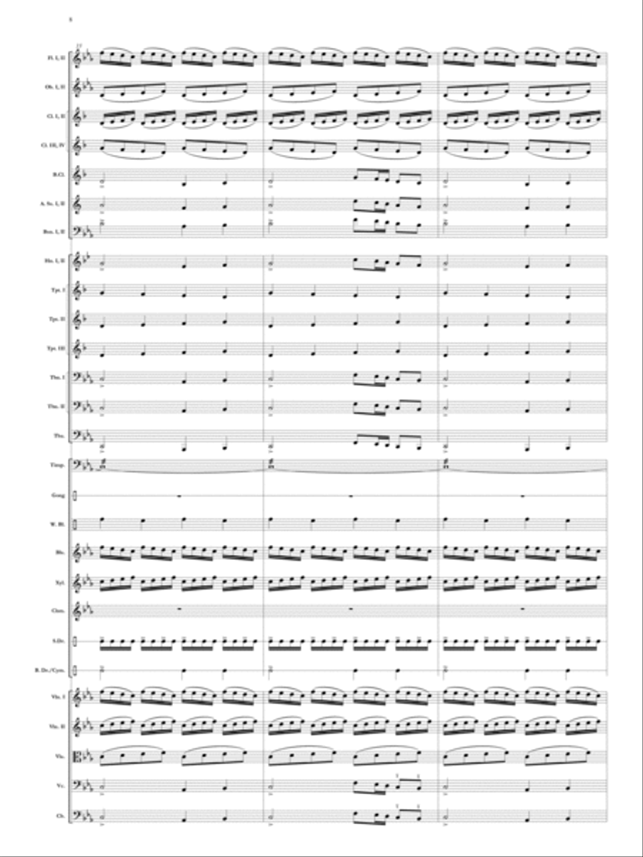 Elegy for Remembrance (September 11, 2001) Orchestra scores gallery preview page 9