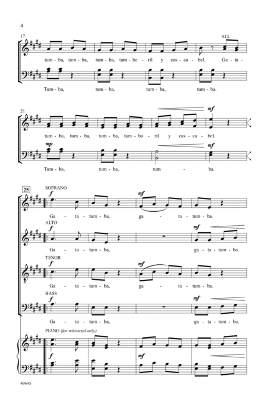 Gatatumba Choir scores gallery preview page 3