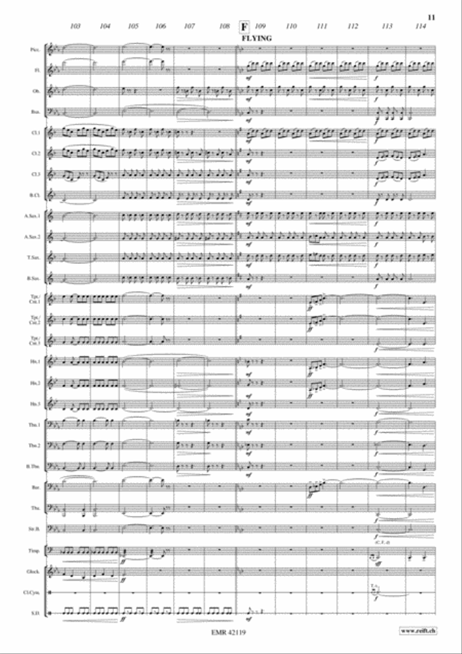 Back To Gaya Concert Band scores gallery preview page 5