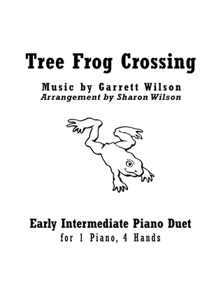 Book cover for Tree Frog Crossing (1 Piano, 4 Hands Duet)