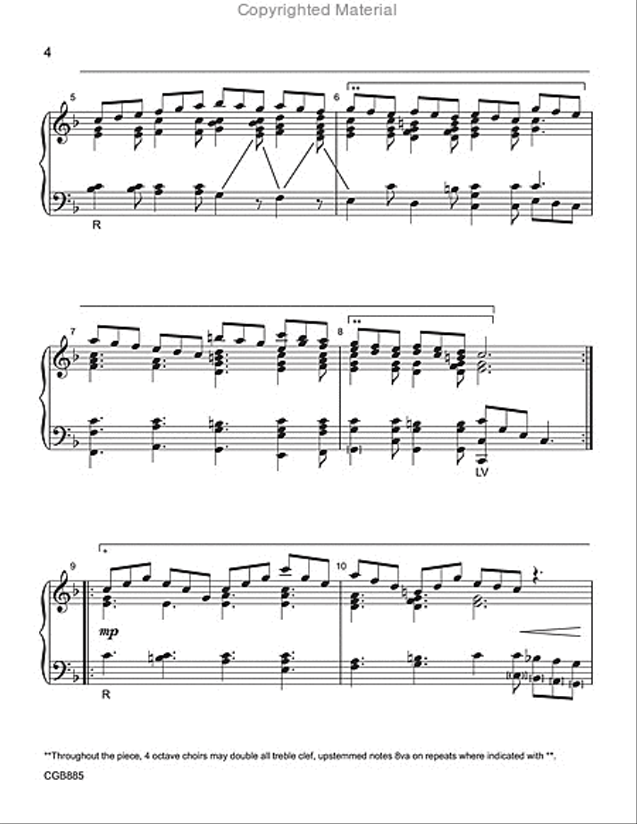 Gigue Handbell Choir scores gallery preview page 3