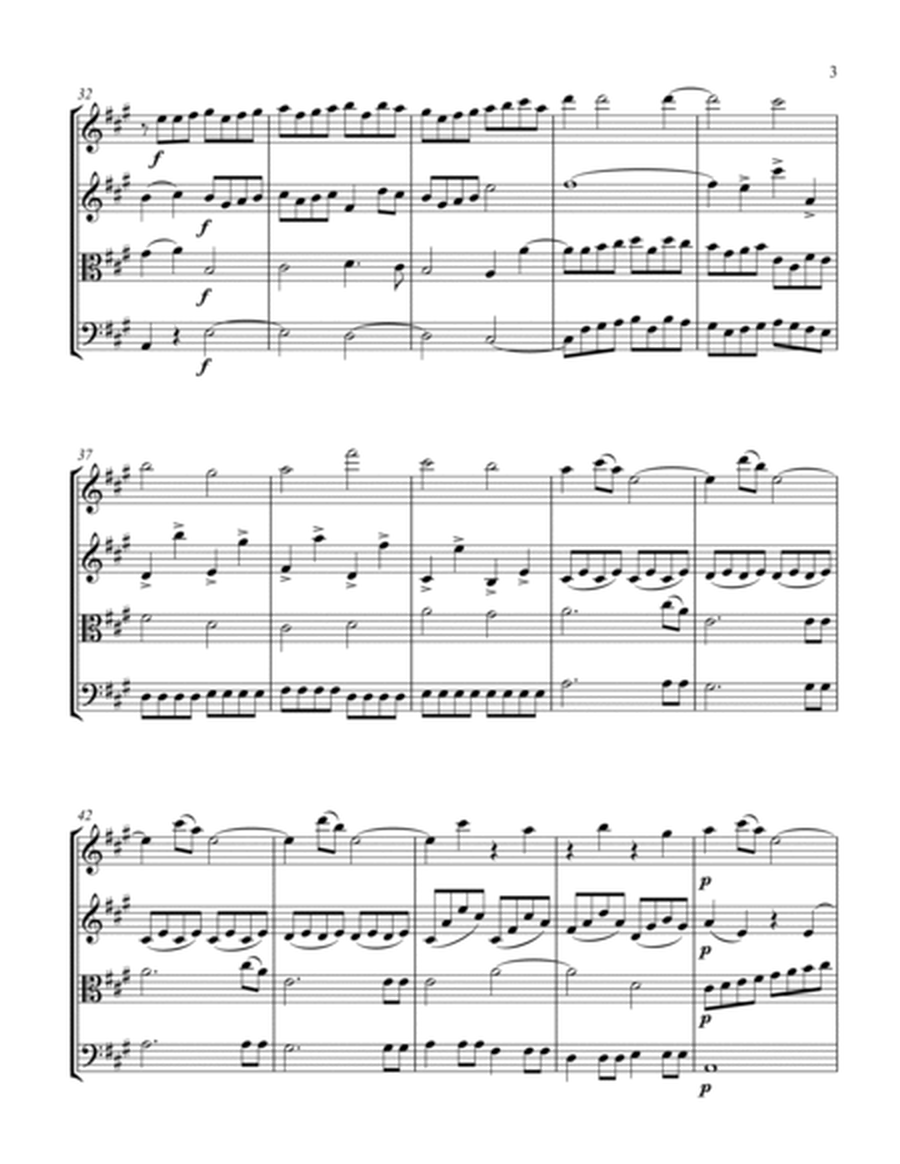 For String Quartet and Piano: Mozart's 23rd Piano Concerto, K. 488 - 3rd Movement