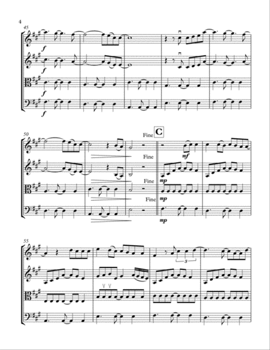 All Of Me All Of Me String Quartet scores gallery preview page 4