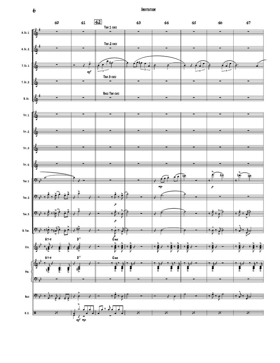 Invitation Jazz Ensemble scores gallery preview page 6