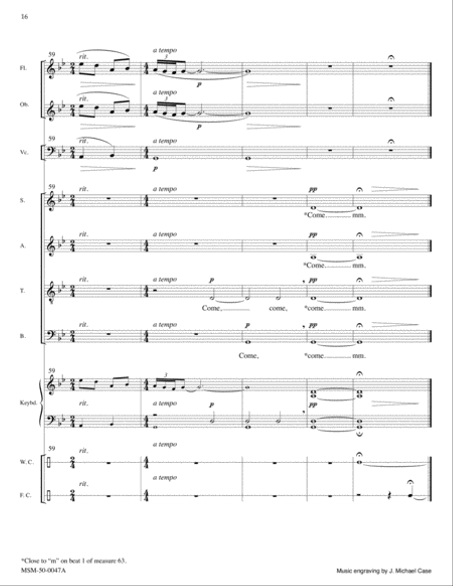 Come, Thou Long-Expected Jesus (Full Score) Choir scores gallery preview page 10