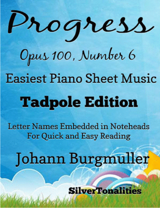 Book cover for Progress Opus 100 Number 6 Easiest Piano Sheet Music 2nd Edition