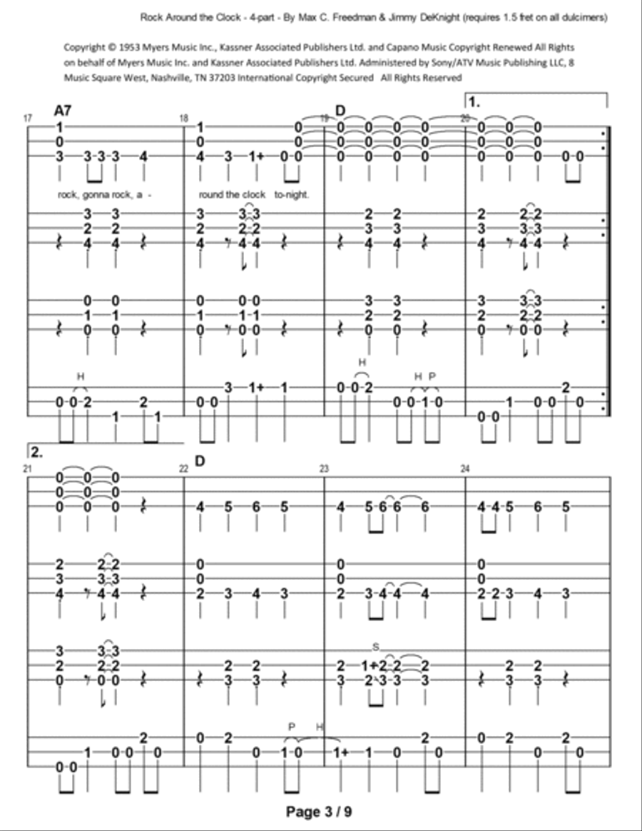 Rock Around The Clock School and Community scores gallery preview page 4