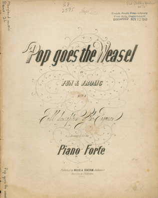 Pop Goes the Weasel, or, Fun & Frolic, With a Full description of the Figures