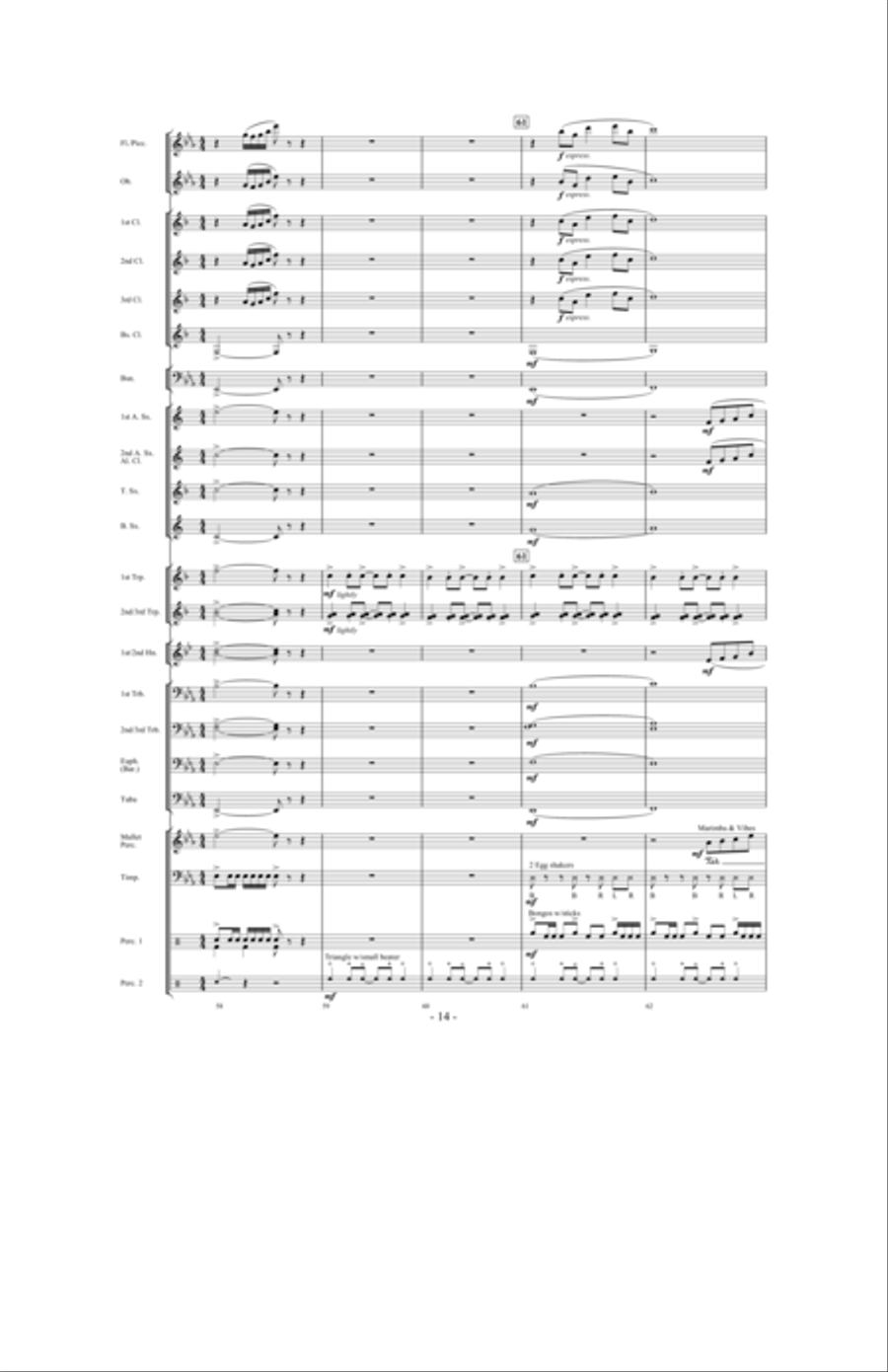 Forever Shining Concert Band scores gallery preview page 13