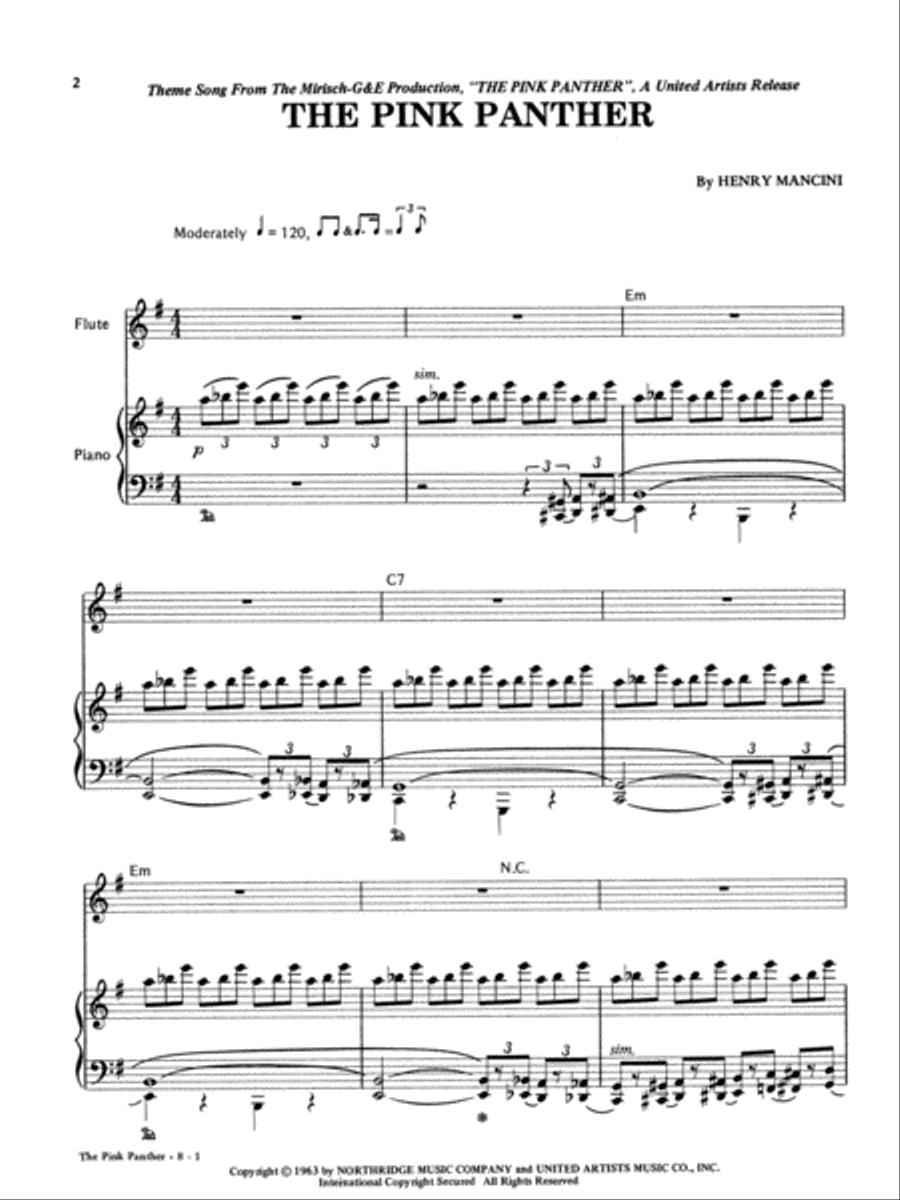 In the Pink Flute Solo scores gallery preview page 3